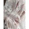 Textura de onda Jinmian hueco transparente amigable con la piel textura de encaje tela blanca suave falda ropa diseñador de telas