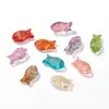 Estilo Nuevo Vidrio Cola de Pez Agujero Vertical Cuentas Pequeñas de Pescado Cuentas Sueltas Hecho a Mano DIY Pulsera Collar Colgante Accesorios de Joyería Venta al por Mayor