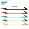 Cable de Prueba con Pinza de Cocodrilo de Cabeza de Linterna de Cobre de 4 mm con Cable de Conexión para Multímetro Re-enchufable J70054-B