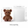 Molde de Silicona de Oso 3D para Velas Aromáticas Caseras, Cubitos de Hielo, Decoración de Pasteles, Molde para Hornear Chocolate