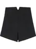 Shorts da moda 2023 para mulheres, nova coleção de verão 2023, cintura alta, modelagem que afina a silhueta, perna larga, calça casual para usar ao ar livre