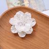 Estilo Antigo Zhen Tu Pérola Camada Múltipla Peônia e Camélia DIY Tecido Flor de Cristal Brincos e Grampo de Cabelo Materiais