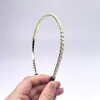 Tiara de Corrente de Cristal Coreana, Faixa de Cabelo Feminina Simples e Elegante, Acessório de Cabelo para Domar Fios Soltos, Acessório de Cabelo Versátil, Design Popular de Corrente
