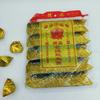 500 peças Lingote de Ouro a Laser Suprimentos Sacrificiais Lingote de Ouro Dobrado Artesanal Produto Acabado Papel de Joss Dinheiro do Inferno Papel Dourado 10*13