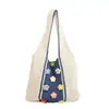 Bolsa de Punto Floral Fresca y Sencilla para Mujer, Nuevo Bolso de Mano y Bolso Cruzado Versátil Verano 2026, Bolso Tote Tejido