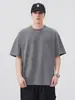 Ropa para Hombre Fengshe / Camiseta corta de manga corta desgarrada estilo americano de corte holgado para hombre, camiseta versátil de moda, top de camiseta casual resistente