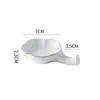 Plato Creativo para Condimentos con Borde Dorado Plato Pequeño para el Hogar Plato de Cerámica para Salsa de Hotel Reposapalillos Plato Multifuncional para Vinagre Plato para Sumergir en Olla Caliente