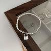 Pulsera de perla de estilo coreano con cara sonriente encantadora para mujer, diseño de nicho, pulsera de cuerda elástica de alta calidad, novedad de 2022