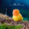 Micro-Paisaje Lindo Loro Pequeño Loro Realista Manualidades de Resina Figuras Lindas Adornos de Escritorio de Oficina para Coche