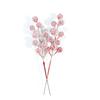 Simulação 12 Holly Fruit Snowflake Red Berry Shopping Mall Balde Acessórios Decorar Ano Novo Fruta Natal Fruta