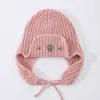 Nuevo Gorro Cálido de Lana para Otoño e Invierno, Gorro de Punto Versátil con Protección para los Oídos, Circunferencia de Cabeza Grande, Cara Pequeña, Gorro de Piloto Ajustable