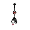Piercing de Umbigo de Aço Inoxidável Transfronteiriço Morcego Aranha Halloween Estilo Escuro Piercing de Umbigo Joia Piercing Sexy da Moda