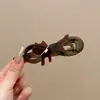 Lindo Pinza para el Cabello de Peluche con Lazo Otoño e Invierno, Pasador de Alta Gama y Exquisito, Pinza de Pato Versátil y Elegante para Todo Tipo de Peinados