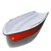 Bote de asalto de plástico reforzado con fibra de vidrio de doble capa para control de inundaciones, fondo duro engrosado, bote oficial de patrulla para cruzar ríos, bote de rescate de emergencia para lucha contra inundaciones