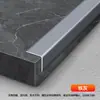 Acabamento de borda em L em forma de 7 de liga de alumínio, acabamento de borda ultraestreito para piso de madeira, acabamento de borda para azulejos, vedação de borda metálica para cantos externos