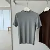 Camisa básica de cuello alto pequeño para primavera y otoño, estilo del jefe, 2024, cuello medio, color liso, manga corta, sin motas, simple, versátil, para mujer