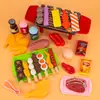 Casa de Brinquedo Vermelha Online para Meninas, Casa de Brincar Infantil, Simulação de Fast Food, Churrasco, Cozinha, 3 anos, 4 anos, 5 anos, 6 anos, 7 anos