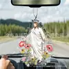 Nuevos productos transfronterizos: adornos colgantes de flores con personajes personalizados para coche, mochilas, decoraciones navideñas para el hogar.