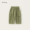 Bong Ropa Infantil Seleccionada Pantalones de Otoño para Niño Pantalones de Pana para Niños Pantalones Casuales Multifuncionales con Cordón para Exterior de Primavera y Otoño para Niña
