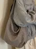 Bolso tote de hombro a cuadros estilo coreano único, nuevo y moderno de otoño 2026, bolso cruzado de gran capacidad para el día a día