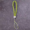 Lanyard para teléfono móvil al por mayor de fábrica, cordón para llavero de cámara de cuero PU, cuerda de muñeca para teléfono móvil de pareja, cuerda tejida de cuero