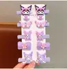 Pasadores de Pelo de Dibujos Animados para Niños Sanrio Tela Todo Incluido No Daña el Cabello Pasadores de Pelo Bebé Lindos Accesorios para el Cabello Kuromi Accesorios para la Cabeza Venta al por Mayor