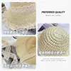 Chapéu de praia estilo coreano para viagem de verão, proteção solar, proteção UV, chapéu de palha de renda doce japonesa, chapéu feminino