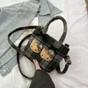 Bolsa de Mão Xadrez Retro Fashion Estilo Coreano Personalidade Bloqueio de Cores Bolsa Saco Estilo Desenho Animado Fofo Nicho Bolsa Transversal de Ombro