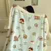 Ins Blogger Estilo Lindo Dibujos Animados Tipo A Leche Manta de Felpa Cachemira Espesada Manta para Niños Manta para Siesta