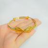 Pulsera compleja de Tanabata, anillo de joyería de oro de imitación 999, pulsera de lazo push-pull, anillo abierto, suministro al por mayor