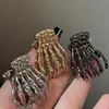 Pinza para el Cabello de Calavera Europea y Americana, Pasador Divertido de Aleación para Mujeres con Personalidad, Flequillo, Pinza Lateral para el Cabello