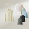 Camisa POLO Masculina de Manga Longa Quente e Respirável Outono/Inverno Gola Lapela Toque de Luxo Camisa Cultural Roupa Casual para Funcionários de Empresa