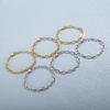 Rueda de Cartas Moda Europea y Americana Estilo Ins Acero Inoxidable 304 Cadena de Caracteres Japoneses Pulsera Simple Estilo Metal para Mujer