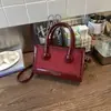 Bolsa Pequena para Mulheres, Nova Bolsa Quadrada Pequena de Camurça de Alto Padrão com Retalhos Retro, Bolsa Transversal Versátil com Textura Fashion