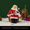 Venda imperdível de bonecos de Papai Noel, enfeites de chapéu de Natal, decorações de Natal, arranjo de atmosfera de resina para presente