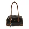 Bolsa de Ombro Feminina de Luxo de Nicho Grande Capacidade Bolsa de Axila Versátil Outono e Inverno Marrom Maillard Bolsa Almofada para o Trabalho