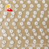 Lugar venta al por mayor fábrica directa pequeño embrión de flor de ciruelo color beige malla totalmente bordado tela de bordado de alta calidad