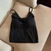 Nuevo camisón de una pieza de verano con tirantes ajustables, diseño básico versátil con copa fija y almohadilla para el pecho incorporada