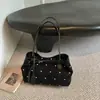 Bolso de hombro para el día a día, bolso tote, diseño de lunares, estilo retro, gran capacidad, bolso de mujer de moda, nuevo bolso casual Otoño/Invierno 2026