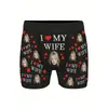 Comercio Exterior Amazon Pod Producción de Una Pieza Ropa Interior Cruzada Boxer Briefs Estampado Digital Patrón para Hombres y Mujeres Fábrica de Boxer Briefs