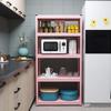 Prateleira de Armazenamento Fengyang Colorida Aço Carbono Cozinha Multi-Camadas Micro-ondas Armazenamento Metal DIY Multifuncional