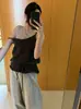 Camisola Casual con Cordón/Simple de Color Sólido con Tirantes Finos Chaleco Versátil para Superponer Tejido de Punto para Principios de Otoño Venta al por Mayor