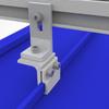 Venda Direta de Fábrica Instalação em Superfície de Telha com Costura Vertical Suporte Fixo Liga de Alumínio Telha Metálica Colorida Clipe para Telha de Telhado