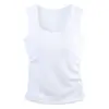 Dropshipping Verano Nuevo Estilo Chica Caliente Chaleco de Cuello Cuadrado con Tirantes Anchos y Almohadillas en el Pecho, Camiseta sin Mangas Ajustada Integrada