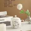 Taza de Agua de Cerámica Pintada a Mano con Tapa, Taza de Té para Oficina con Tapa, Taza Clásica para Oficina, Taza de Té, Taza de Té para Sala de Conferencias