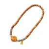 Pulseira Original DIY de Madeira de Pessegueiro, Caqui Símbolo de Boa Sorte, Acessórios Simples para Homens e Mulheres, Contas de Oração, Joias Colecionáveis, Atacado do Fabricante