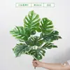 Plantas Verdes de Simulación Nórdica Adornos de Plantas Verdes Flores Artificiales para Sala de Estar Flores Secas Adornos de Planta en Maceta para Escritorio de Oficina Hogar Creativo