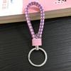 Llavero de Cuerda de Cuero Trenzado Llavero para Coche Llavero Colgante para Bolso Accesorios Fabricante Venta al por Mayor
