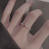 Anillo de Amor de Plata Esterlina 925 para Mujer Estilo Japonés y Coreano Celebridad de Internet Trendy ins Anillo de Dedo de Lujo Ligero Anillo Liso Anillo Simple de Cola Venta al por Mayor