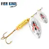 Ftk Aliexpress Isca Spinner Especializada para Pesca de Peixes de Superfície, Isca Spinner Duplo, Venda Direta do Fabricante